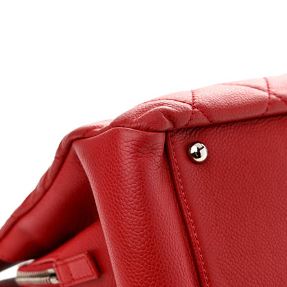 Chanel Caviar Quilted Timeless CC Soft Tote Red 12 of 16
