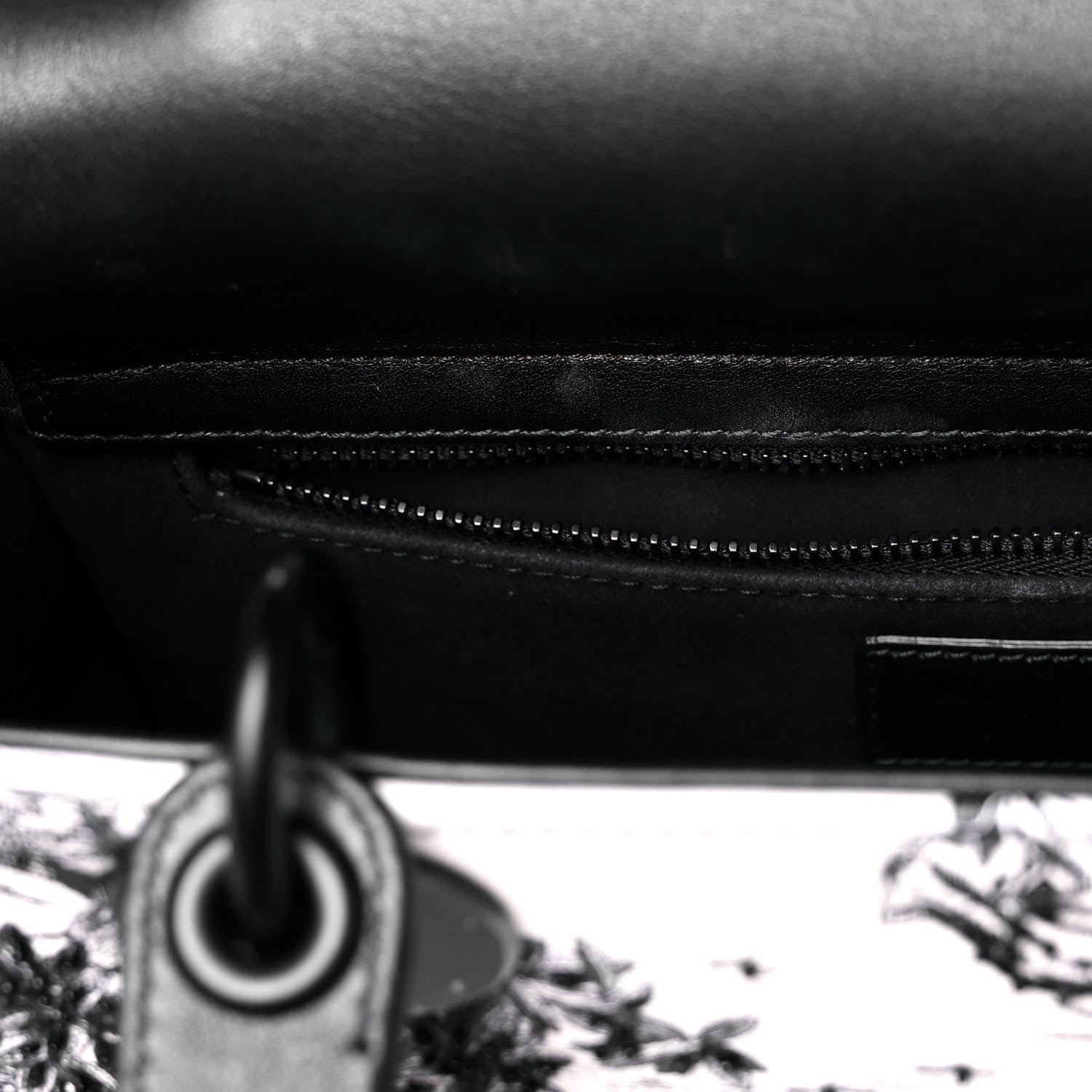 Christian Dior Ultra Matte Embroidered Medium Lady Dior Black 12 of 15