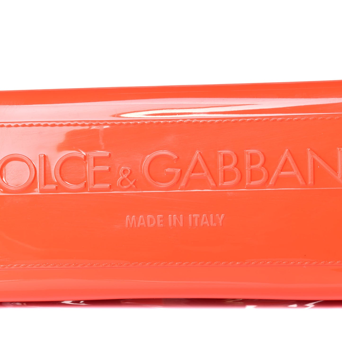Rubber Semi Transparent Miss Sicily Satchel Orange