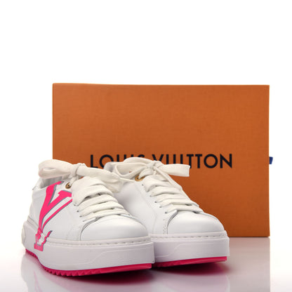 Louis Vuitton Monogram Time Out Sneakers 38.5 White Rose 13 of 15