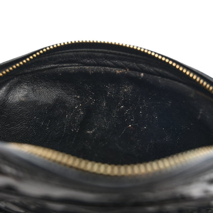 Chanel Patent Quilted Tassel Camera Case Black 12 of 13