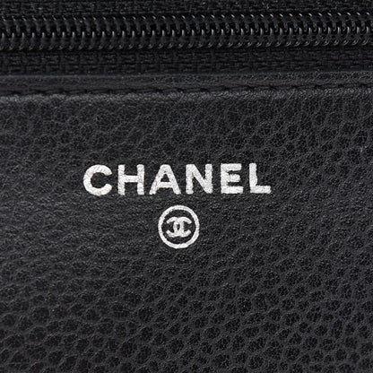 Chanel Caviar Quilted Wallet On Chain WOC Black 6 of 10