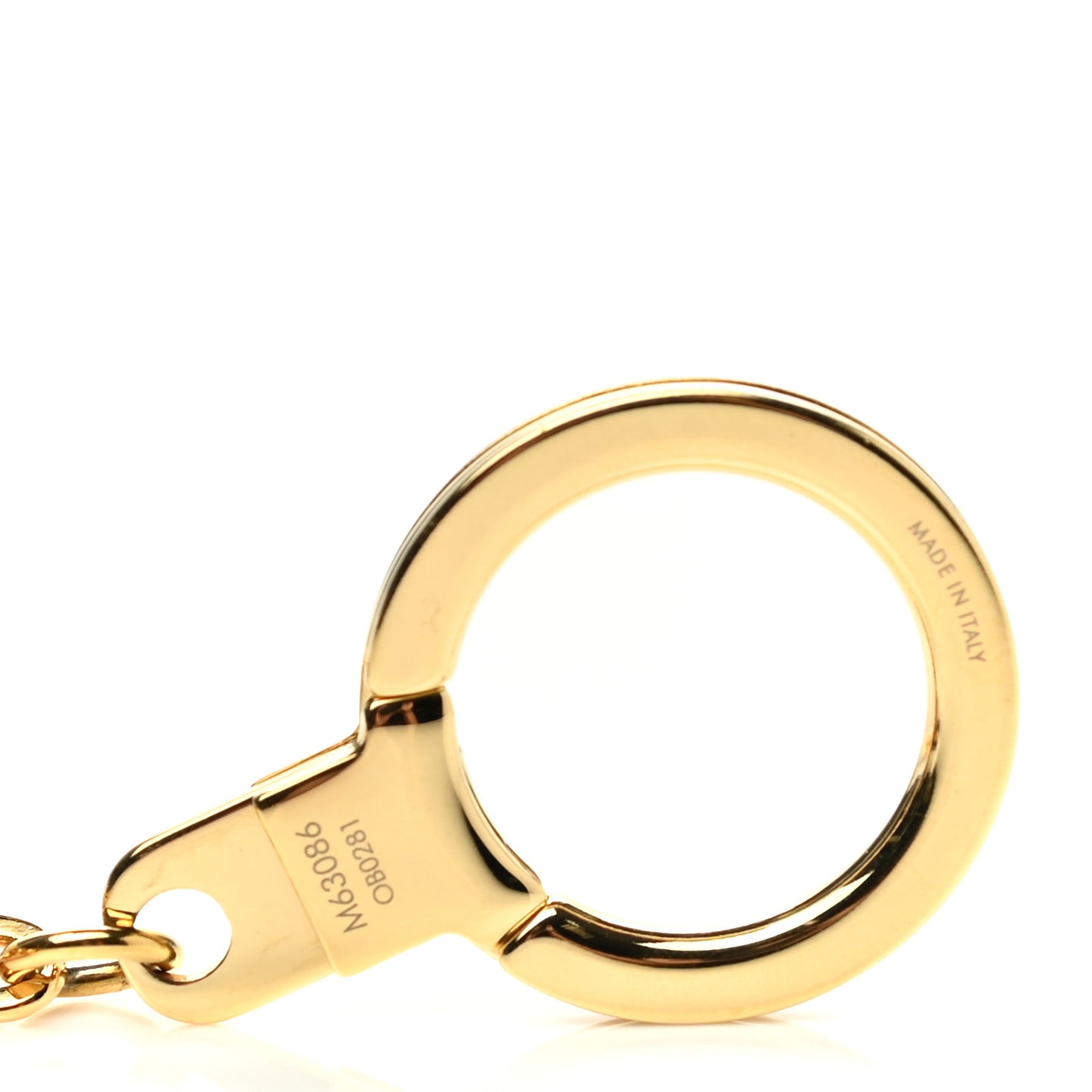 Brass Monogram Blooming Flowers Bag Charm Key Holder Rose Ballerine