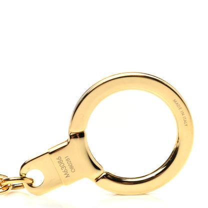 Louis Vuitton Brass Monogram Blooming Flowers Bag Charm Key Holder Rose Ballerine 3 of 3