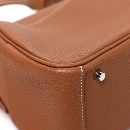 Hermes Taurillon Clemence Mini Lindy 20 Gold 10 of 13