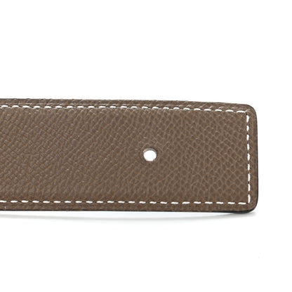 Hermes Swift Epsom 24mm Gamma Belt 75 Black Etoupe 3 of 7