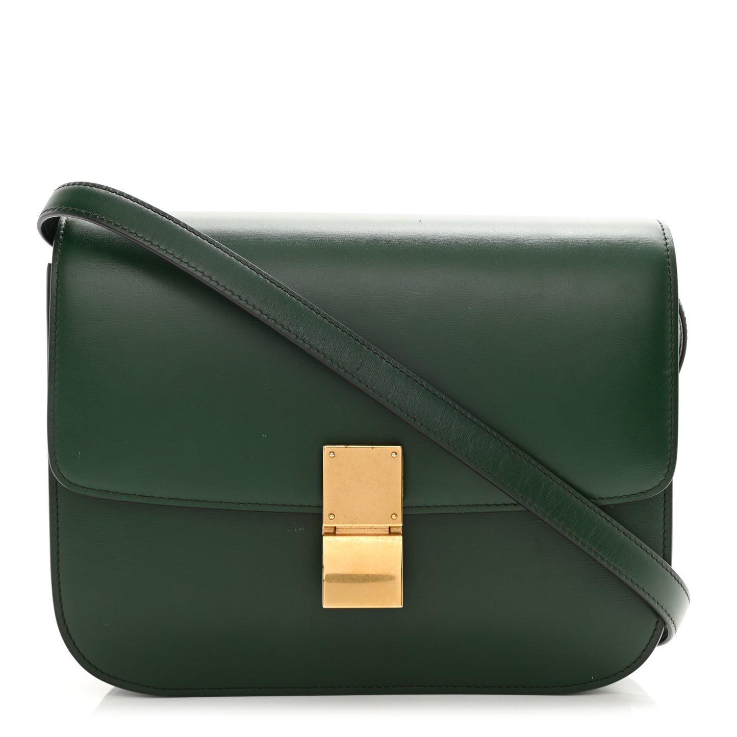 Box Calfskin Medium Classic Box Flap Bag Amazone