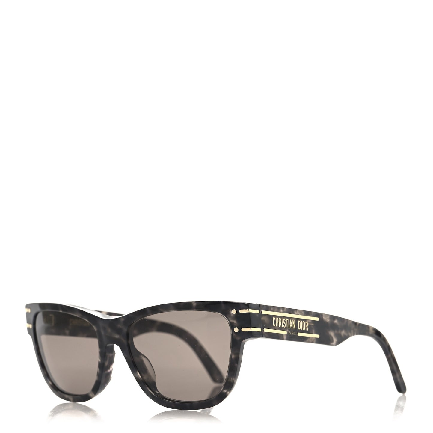 Diorsignature S6U Square Sunglasses Tortoise Grey