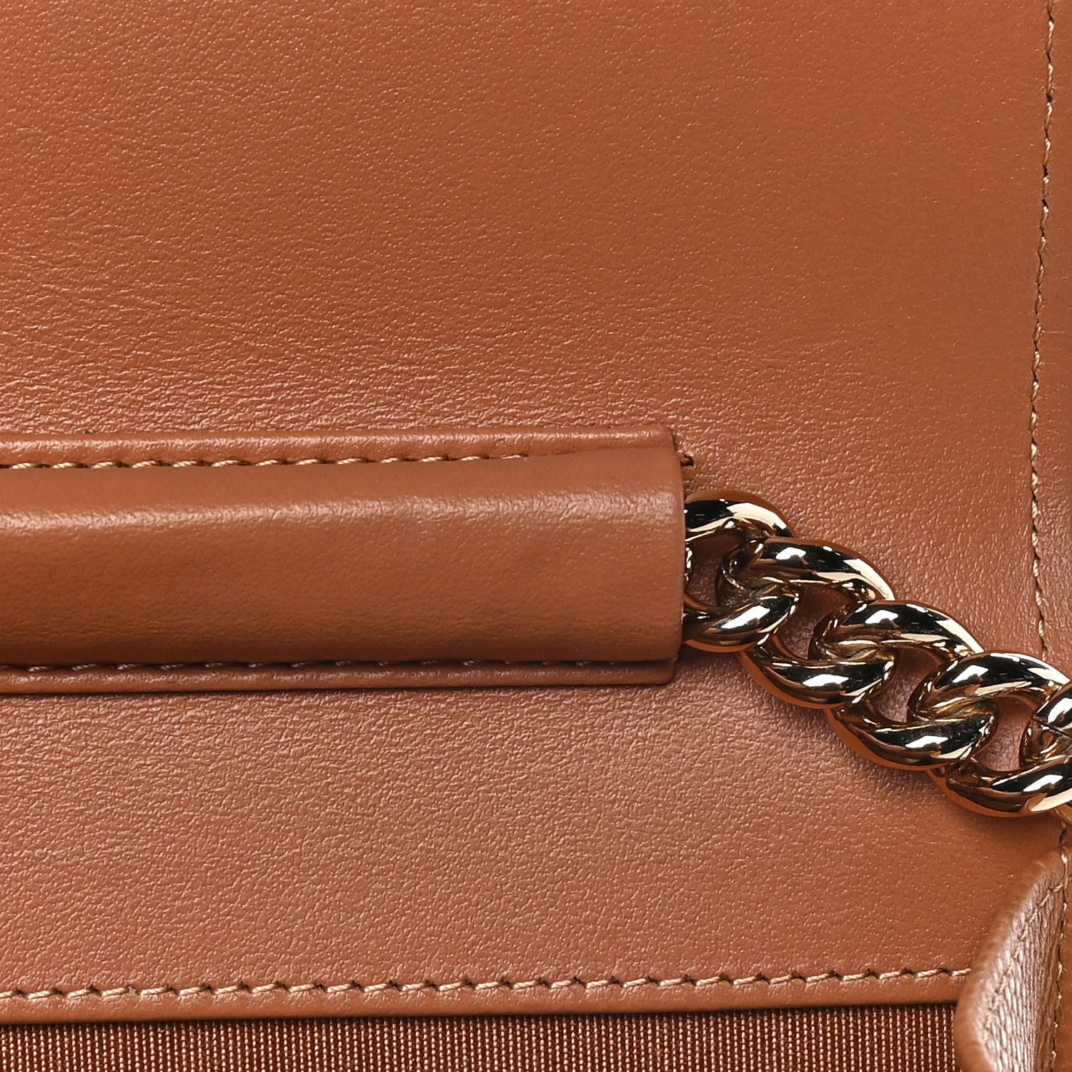 Chanel Caviar Quilted Boy Wallet On Chain WOC Brown 11 of 15