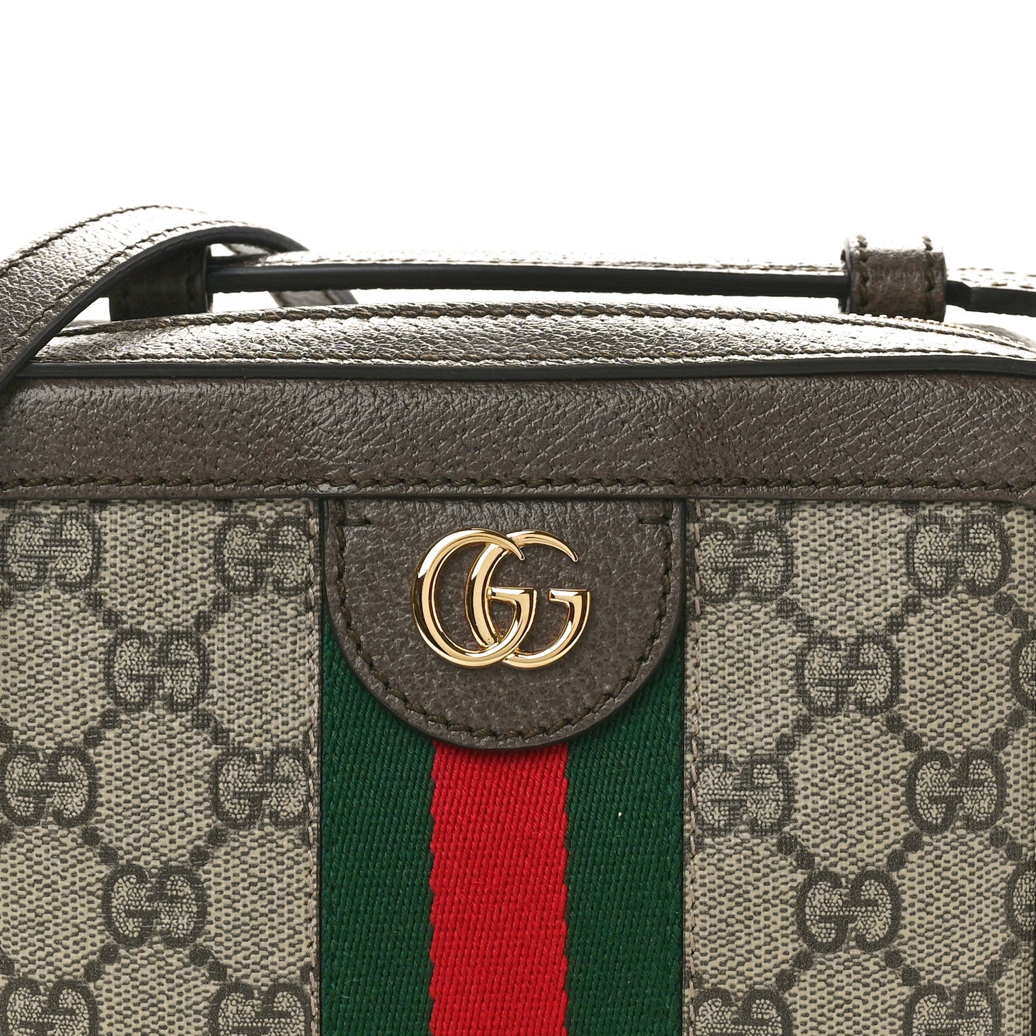Gucci GG Supreme Monogram Mini Ophidia Top Handle Shoulder Bag Brown 8 of 10