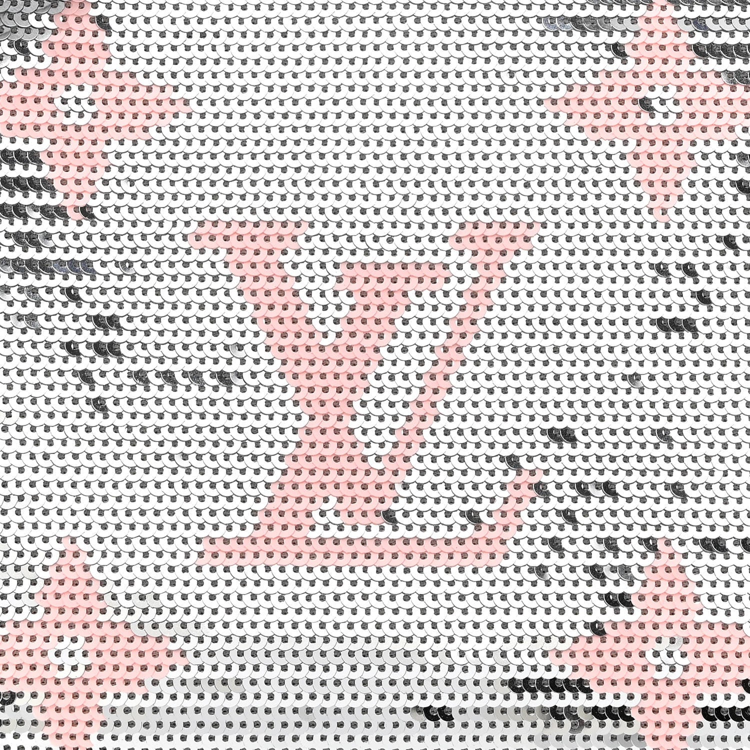 Louis Vuitton Satin Sequin Monogram Giant Pochette Accessories Silver Pink 7 of 9