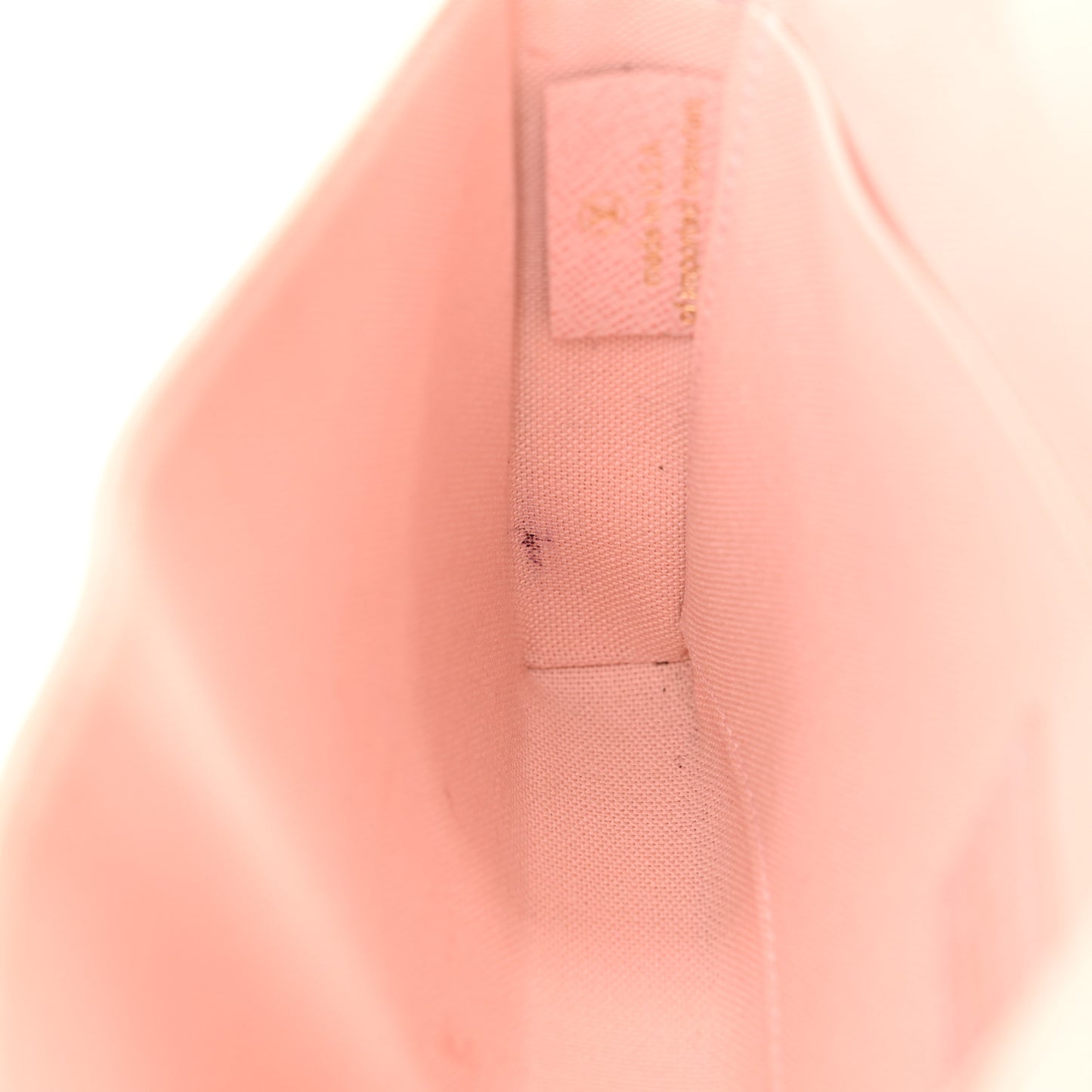 Damier Azur Pochette Felicie Chain Wallet Rose Ballerine