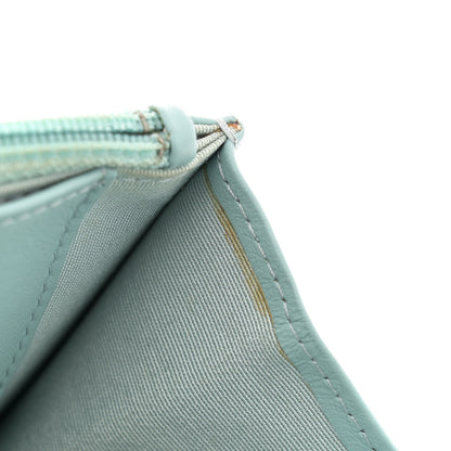 Chanel Aged Calfskin Quilted Gabrielle Wallet On Chain WOC Light Blue 11 of 12