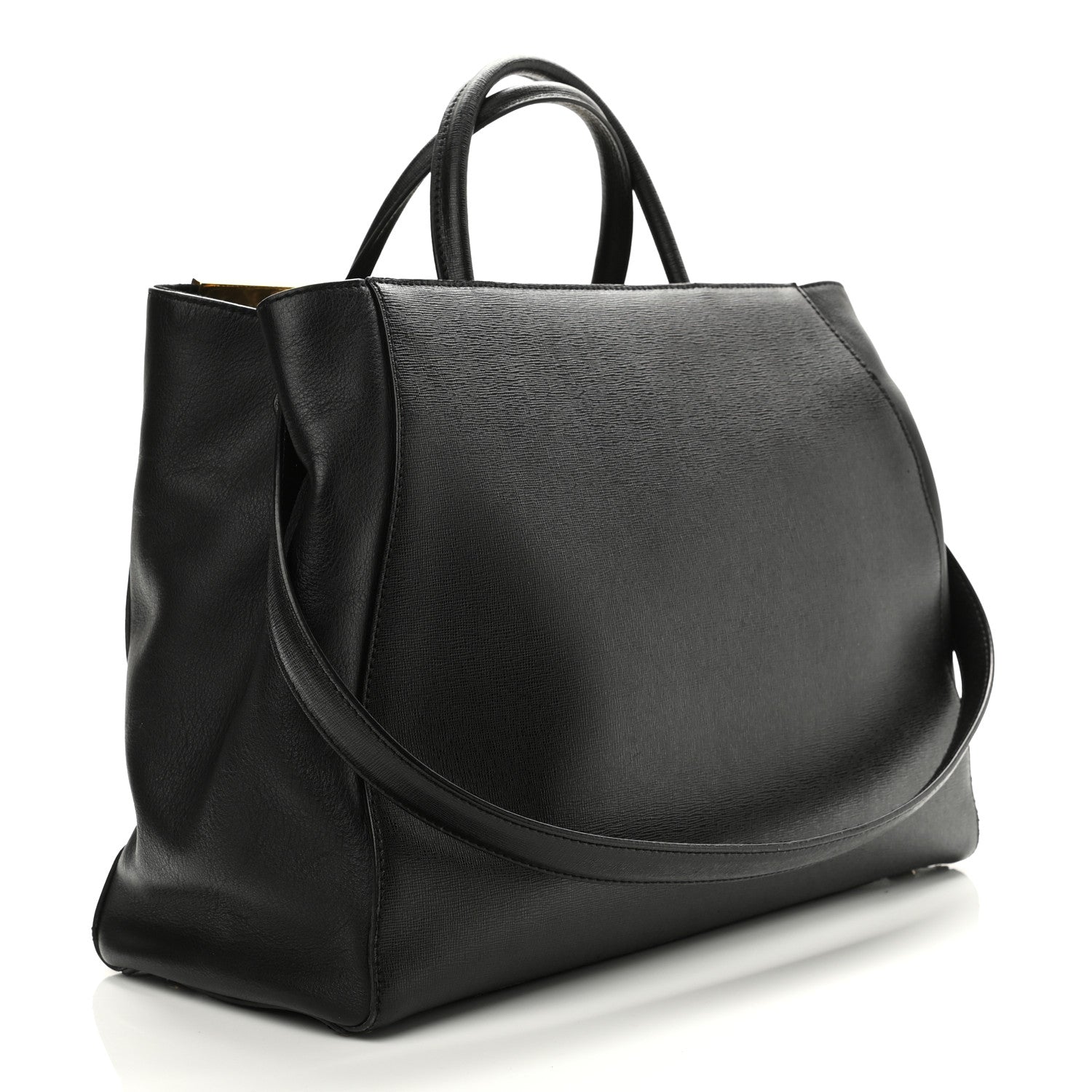 Fendi Vitello Elite Regular 2Jours Tote Black 3 of 10