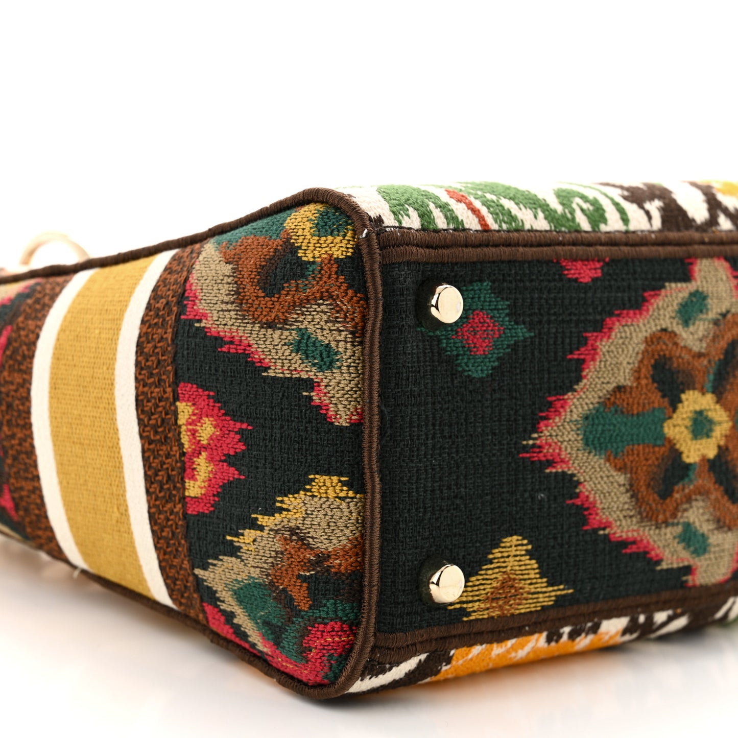 Canvas Embroidered Paisley Medium Lady D-Lite Multicolor