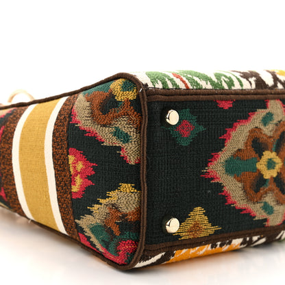 Christian Dior Canvas Embroidered Paisley Medium Lady D-Lite Multicolor 9 of 10