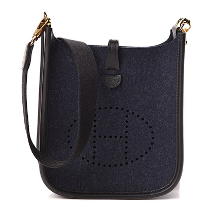 Hermes Feutre Swift Evelyne TPM Bleu Nuit Black 1 of 10
