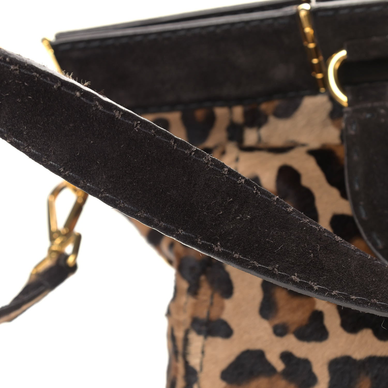 Prada Cavallino Leopard Print Tote Sabbia Moro 12 of 15