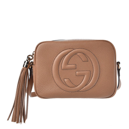Gucci Pebbled Calfskin Small Soho Disco Bag Rose Beige 1 of 5