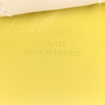 Hermes Milo Lambskin Grigri Rodeo Horse Bag Charm MM Lime Sesame Craie 3 of 4