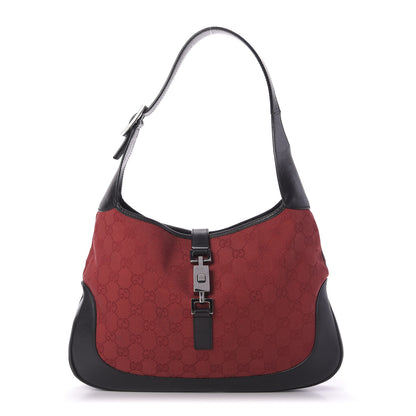 Gucci Monogram Jackie O Hobo Red 1 of 9