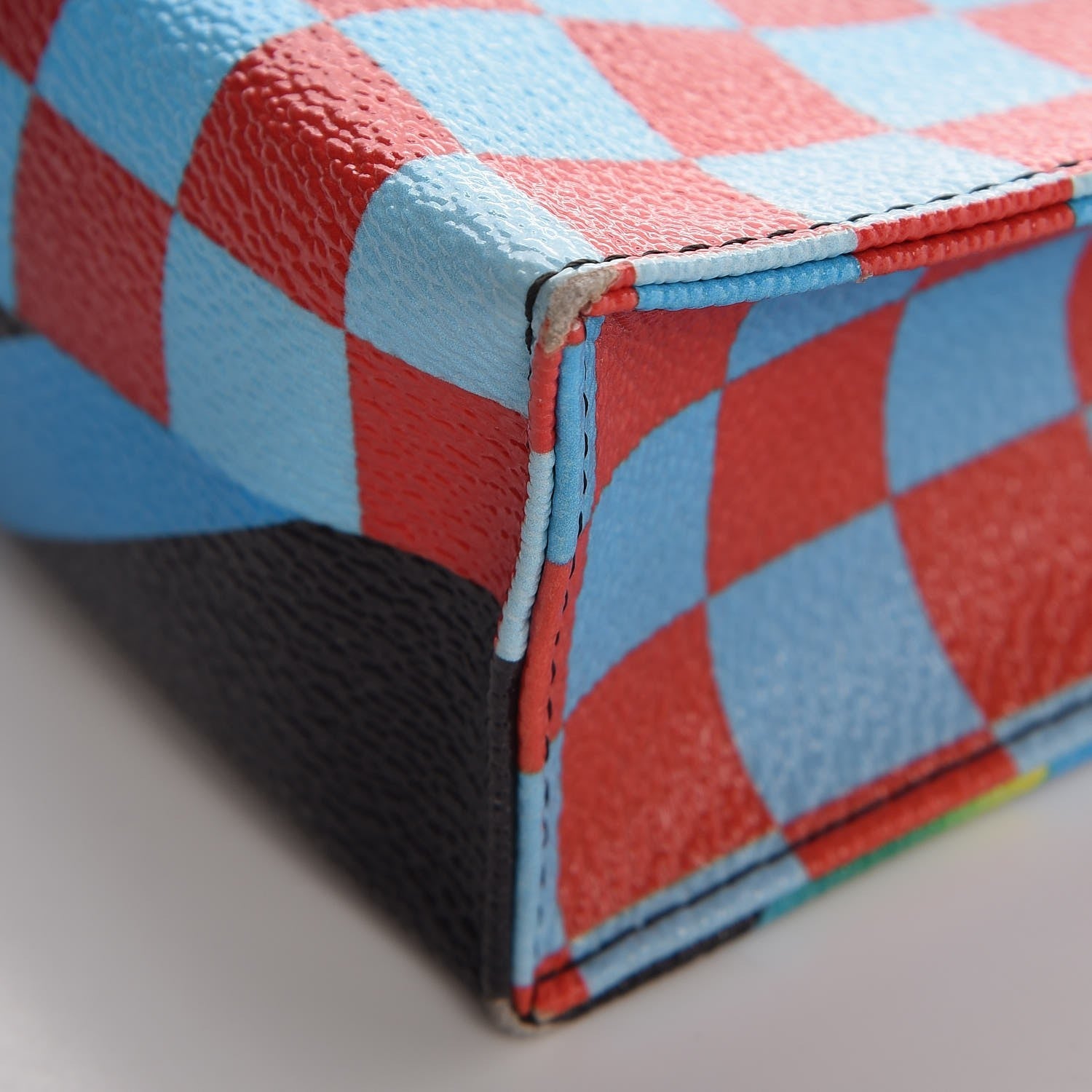 Louis Vuitton Damier Race Toiletry Pouch 26 Blue Vert 8 of 15