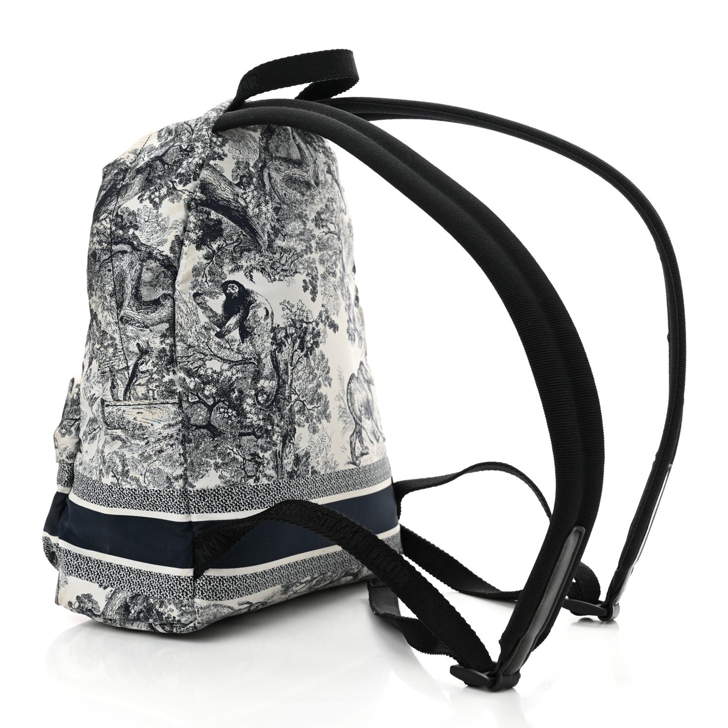 Nylon Technical Fabric Toile De Jouy Small Diortravel Backpack Blue