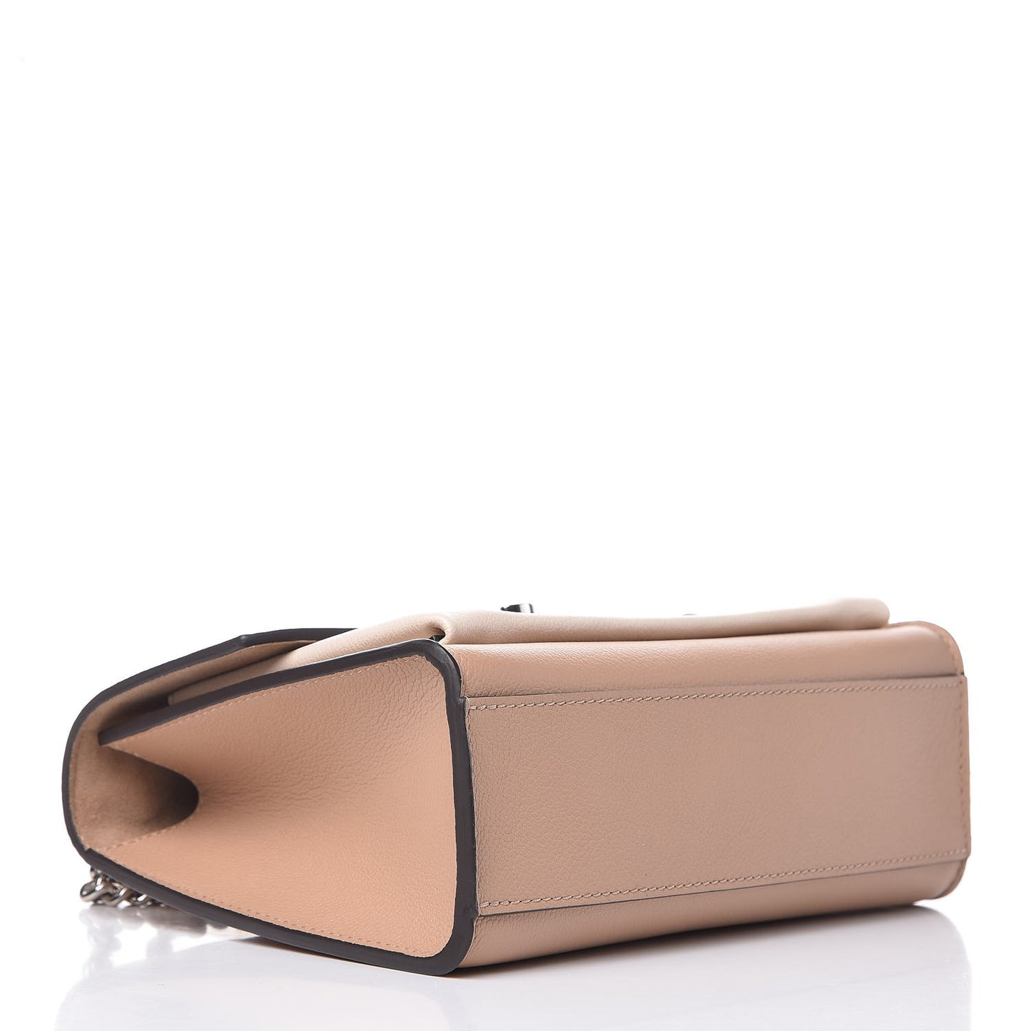 Soft Calfskin Mylockme Chain Bag BB Papyrus Creme
