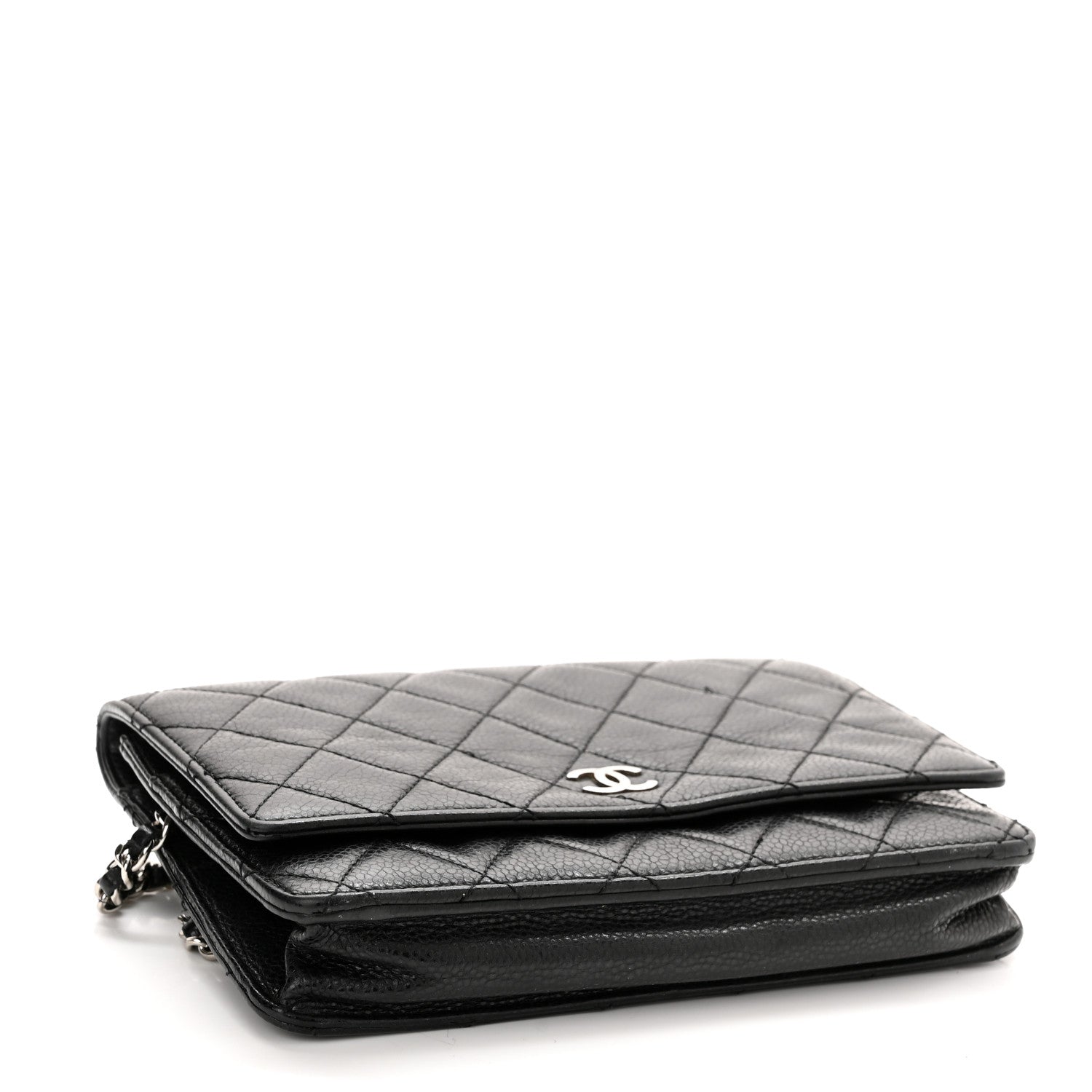 Chanel Caviar Quilted Wallet On Chain WOC Black 4 of 12