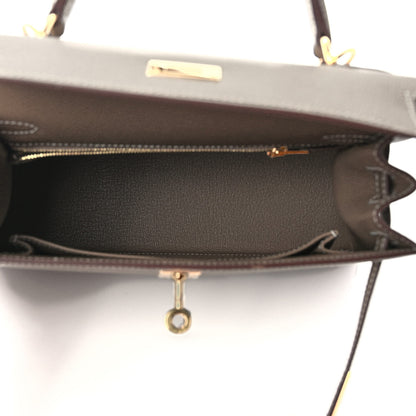 Hermes Epsom Kelly Sellier 25 Etoupe 5 of 9