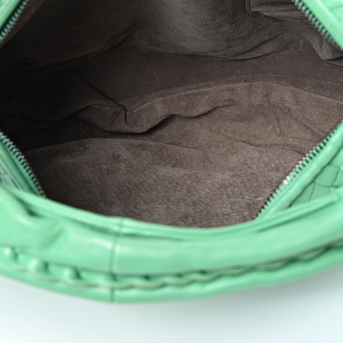 Nappa Intrecciato Medium Belly Veneta Hobo Green