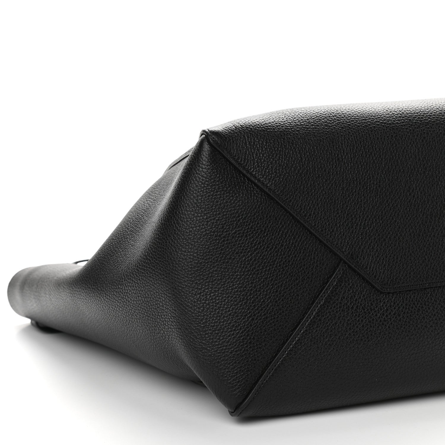 Celine Soft Grained Calfskin Small Belt Cabas Phantom Black 5 of 9