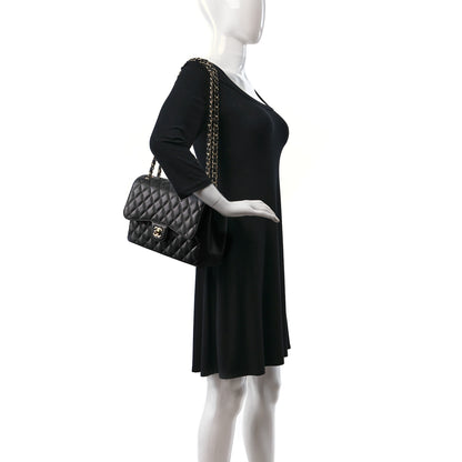 Chanel Caviar Quilted Jumbo Double Flap Black 2 of 14