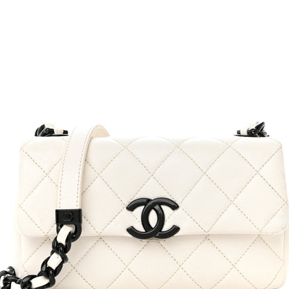 Chanel Caviar Quilted My Everything Small Flap White Black 8 of 12