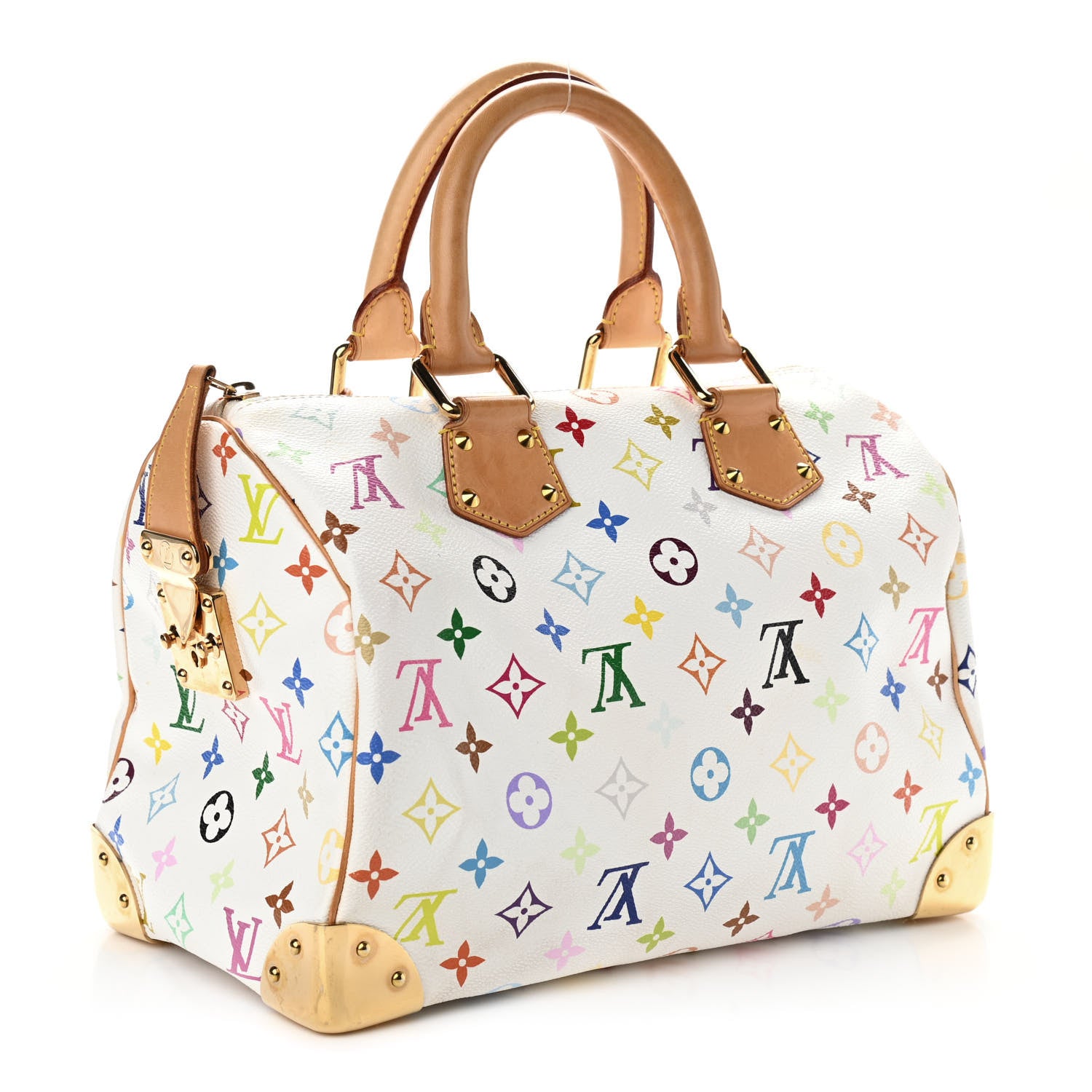 Louis Vuitton Monogram Multicolor Speedy 30 White 3 of 11