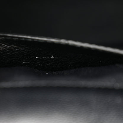 Saint Laurent Grain De Poudre Textured Mixed Matelasse Triquilt Medium Monogram Monochrome Satchel Black 7 of 10