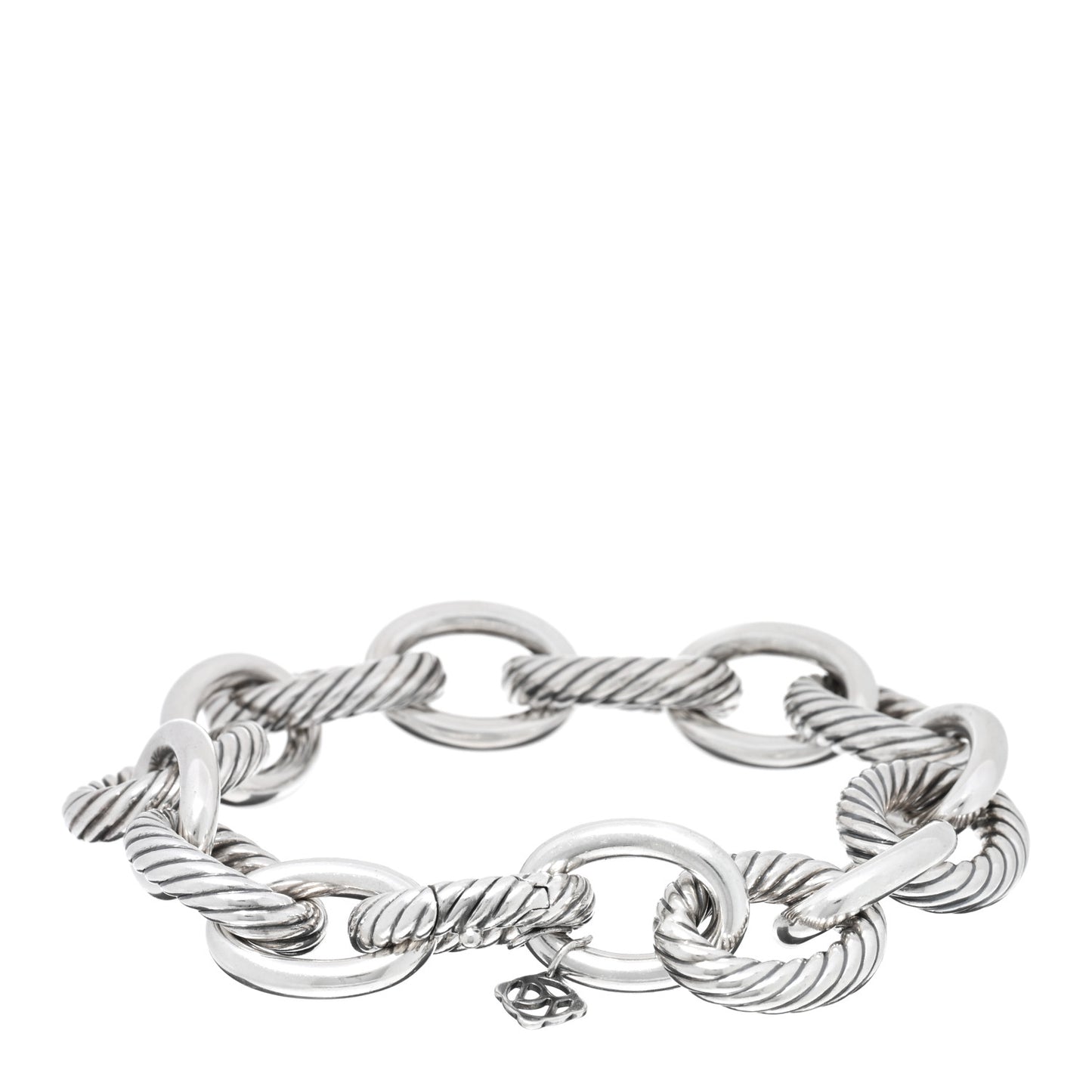 Sterling Silver 17mm Extra Large Oval Link Bracelet