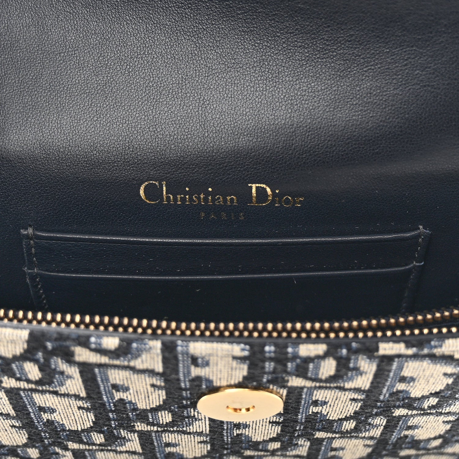 Christian Dior Oblique Saddle Belt Bag Blue 6 of 11