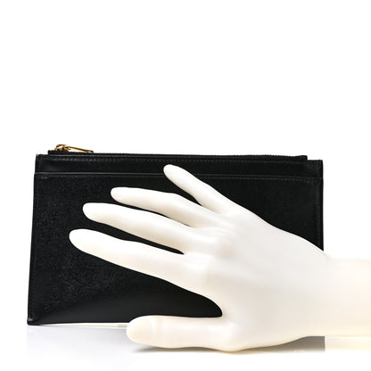 Saint Laurent Smooth Calfskin Monogram Bill Pouch Black 2 of 10
