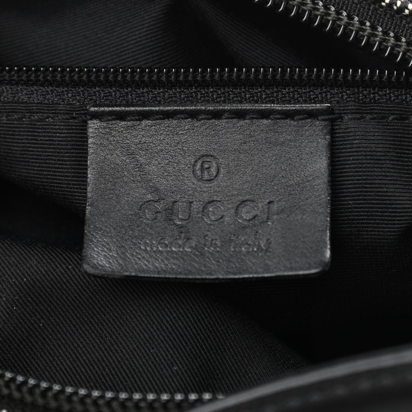 Denim Monogram GG Signature Shoulder Bag Black