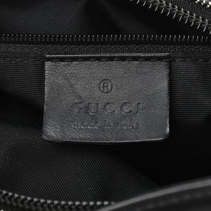 Gucci Denim Monogram GG Signature Shoulder Bag Black 6 of 11
