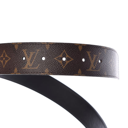 Louis Vuitton Calfskin Monogram 40mm LV Initiales Reversible Belt 85 34 Black 5 of 10