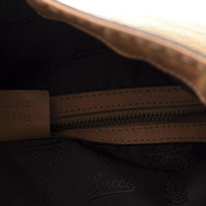 Gucci Calfskin Large Jockey Hobo Tan 7 of 15