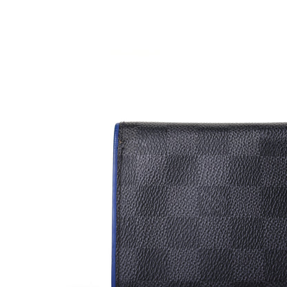 Louis Vuitton Damier Graphite Brazza Wallet Bleu Neon 12 of 13