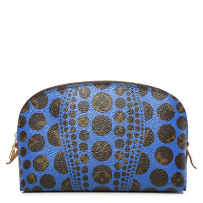 Louis Vuitton Monogram Kusama Pumpkin Dots Cosmetic Pouch Blue 1 of 8