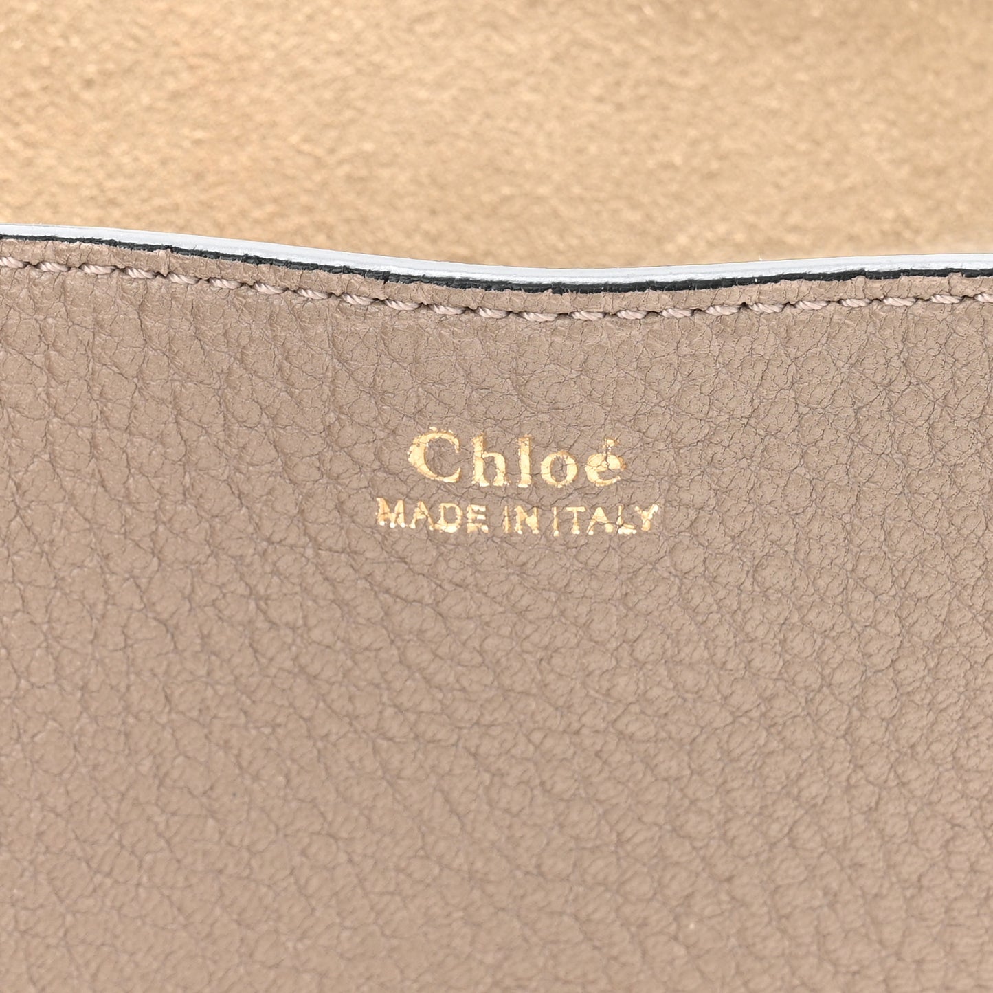 Grained Lambskin Mini Drew Shoulder Bag Motty Grey