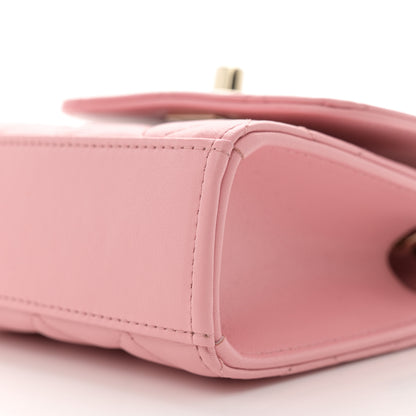 Chanel Lambskin Quilted Mini Trendy CC Clutch With Chain Pink 10 of 11