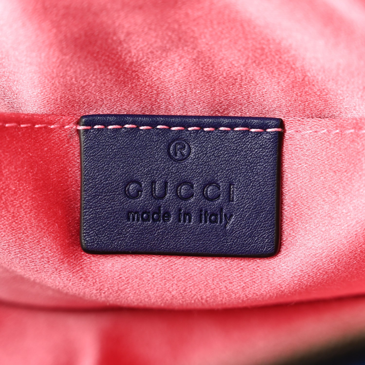 Gucci Velvet Matelasse GG Marmont Belt Bag 75 30 Cobalt Blue 6 of 11