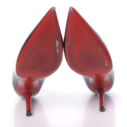 Christian Louboutin Shiny Nappa Apostrophy 100 Pumps 36.5 Black 5 of 10