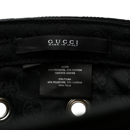 Gucci Monogram Canvas Military Hat S Black 8 of 9